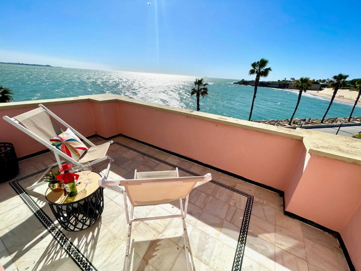 Gatu Villa Oceano Frente Al Mar En Puerto Sherry " Preferente Mayores De 25 Anos Y Familias " Эль-Пуэрто-де-Санта-Мария Экстерьер фото